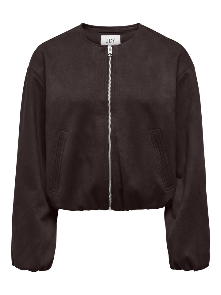 JDYNIA FAUX SUEDE BALLOON JACKET OT, Chocolate Torte/GUN METAL TRIM 244915002 Bild 1