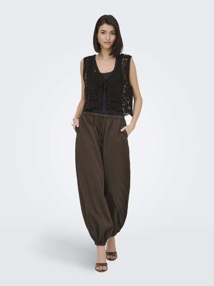 JDYPALOMA MW LOOSE PANT WVN NOOS, Dark Earth 194300 Bild 5