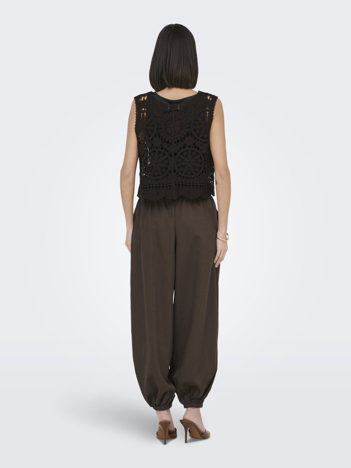 JDYPALOMA MW LOOSE PANT WVN NOOS, Dark Earth 194300 Bild 6