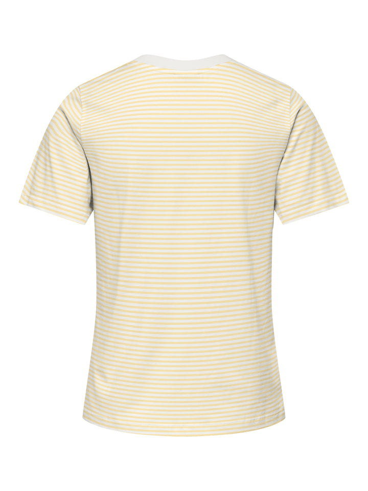 JDYPISA LIFE S/S PRINT TOP JRS NOOS, Cloud Dancer/DOUBLE CREAM STRIPES + 177922063 Bild 2
