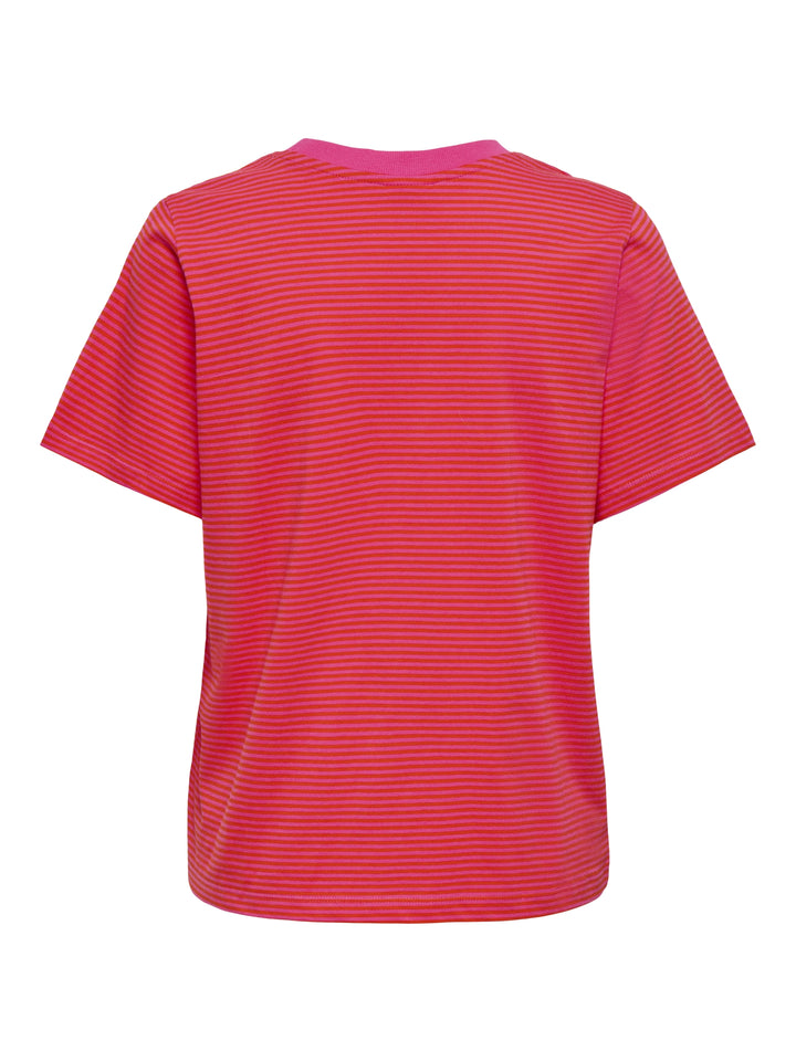 JDYPISA LIFE S/S PRINT TOP JRS NOOS, Fuchsia Purple/ORANGE.COM STRIPES+F 178312062 Bild 2