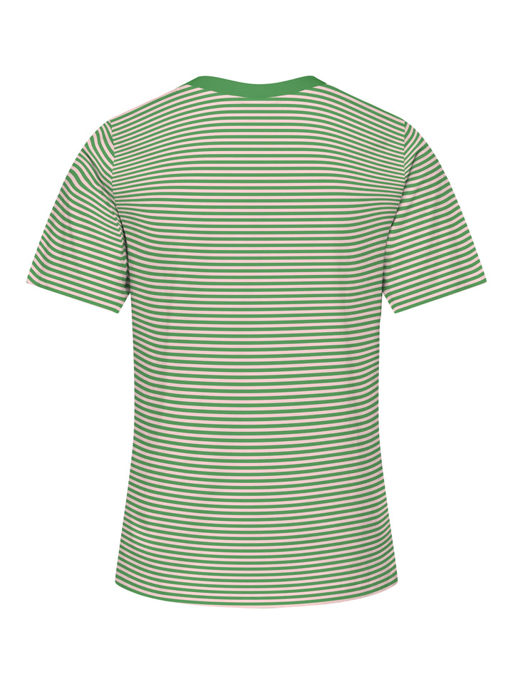 JDYPISA LIFE S/S PRINT TOP JRS NOOS, Bright Green/PINK DOGWOOD STRIPES + 215191064 Bild 2