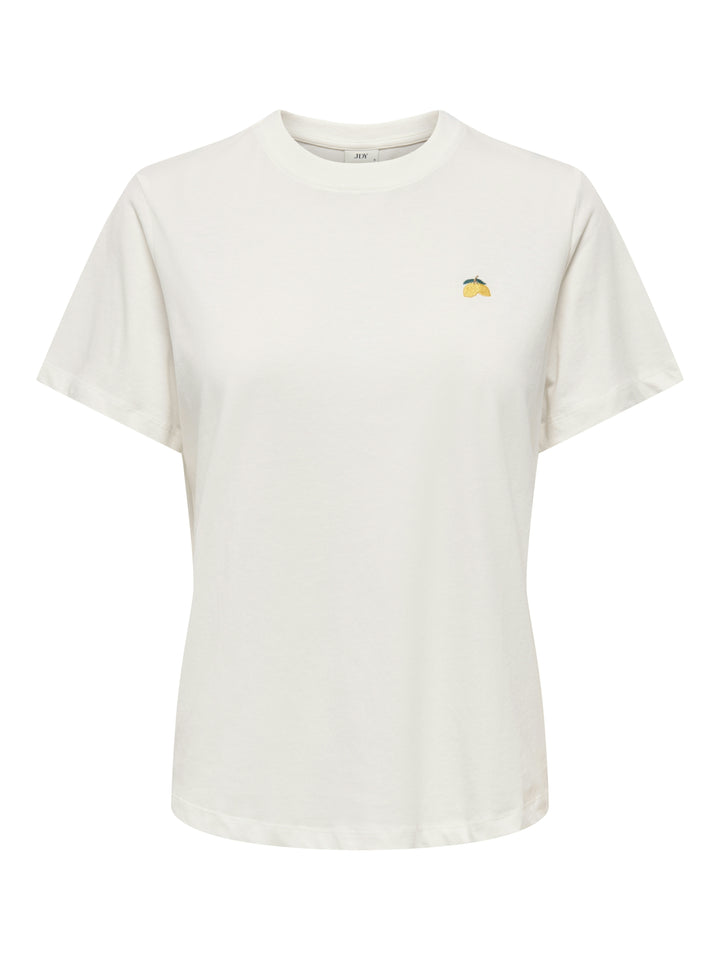 JDYPISA S/S PRINT TOP JRS NOOS, Cloud Dancer/LEMON 177922054 Bild 1