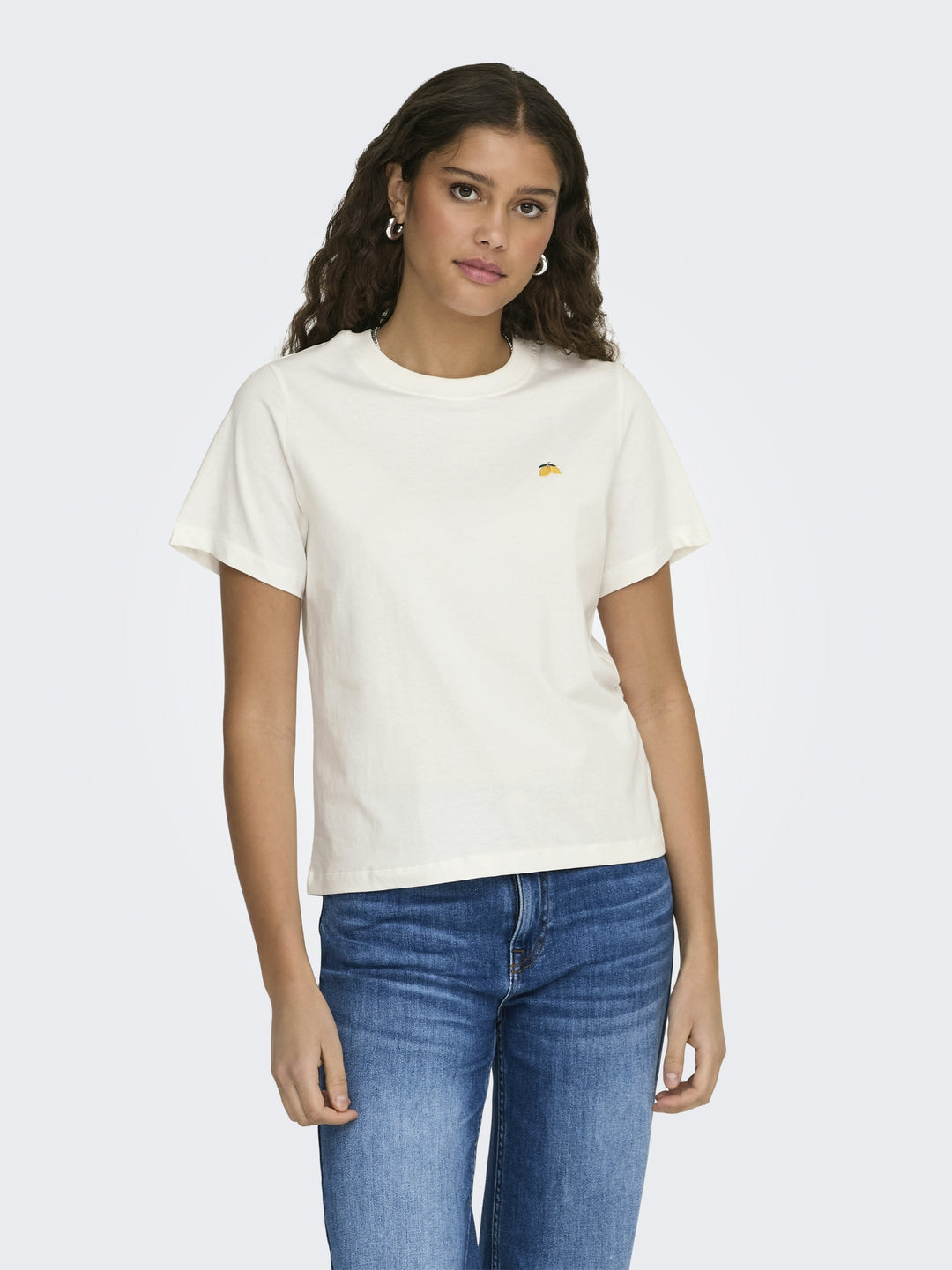 JDYPISA S/S PRINT TOP JRS NOOS, Cloud Dancer/LEMON 177922054 Bild 3