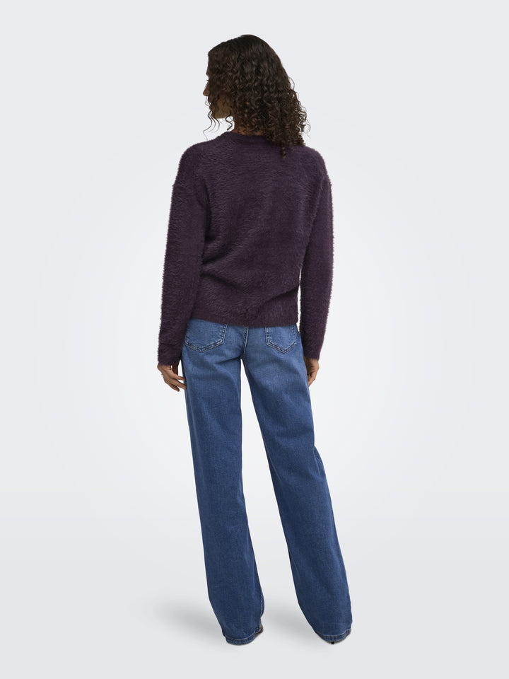JDYPRIME JAYLA L/S ON PULLOVER KNT, Plum Perfect 177952 Bild 7
