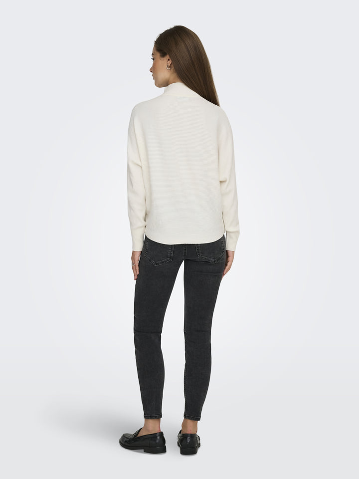 JDYPRIME LIFE L/S HN BAT. PULL. KNT, Cloud Dancer/MELANGE 177922001 Bild 4