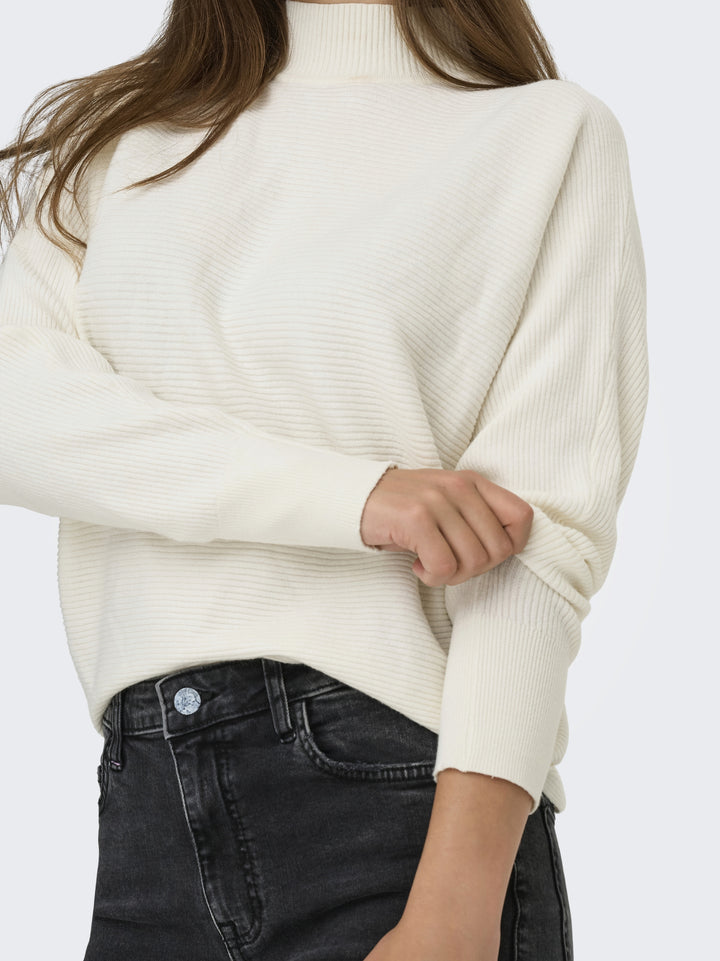 JDYPRIME LIFE L/S HN BAT. PULL. KNT, Cloud Dancer/MELANGE 177922001 Bild 7