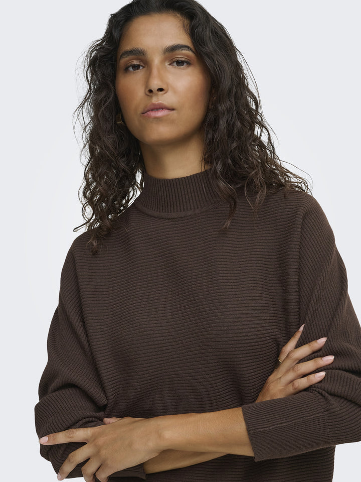 JDYPRIME LIFE L/S HN BAT. PULL. KNT, Coffee Bean/MELANGE 237375001 Bild 3