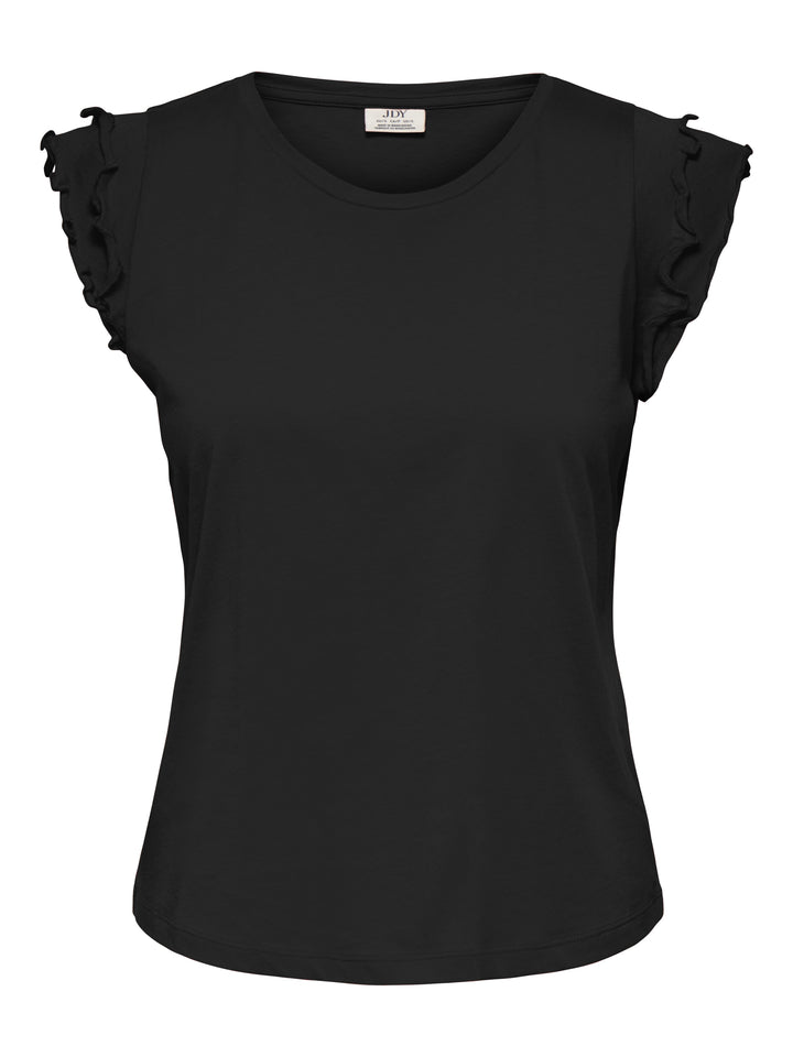 JDYREX S/L FRILL TOP JRS DIA, Black 177911 Bild 1