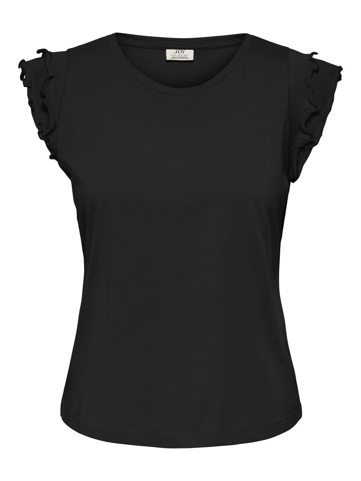 JDYREX S/L FRILL TOP JRS DIA, Black 177911 Bild 1