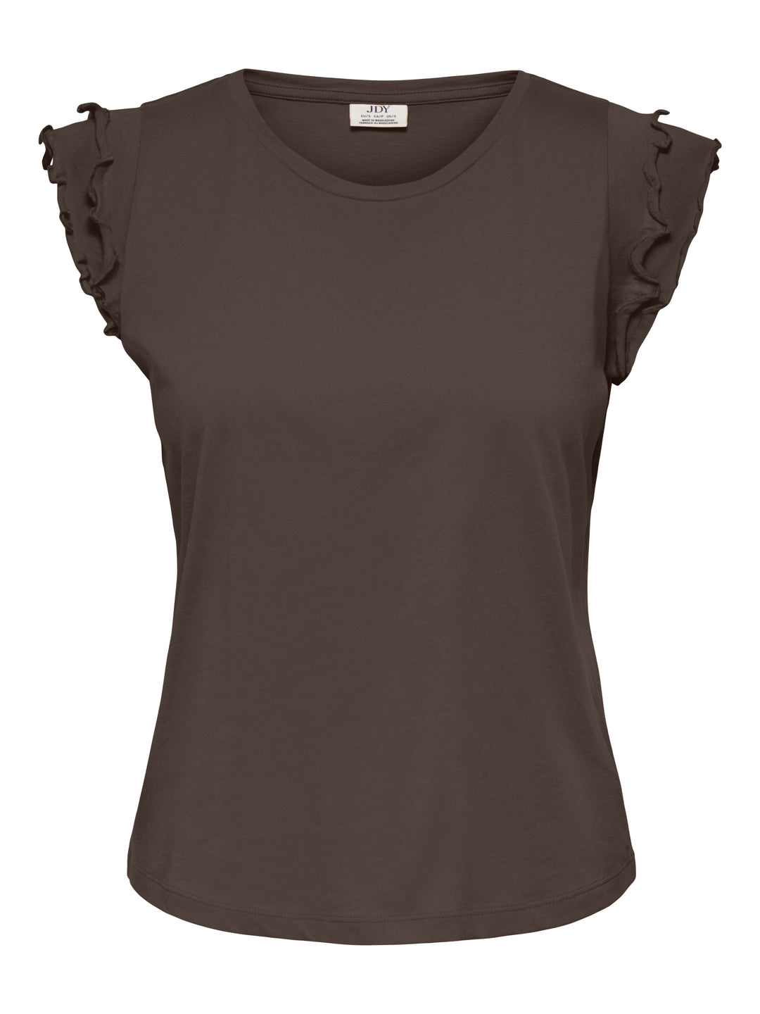JDYREX S/L FRILL TOP JRS DIA, Chocolate Brown 237395 Bild 1