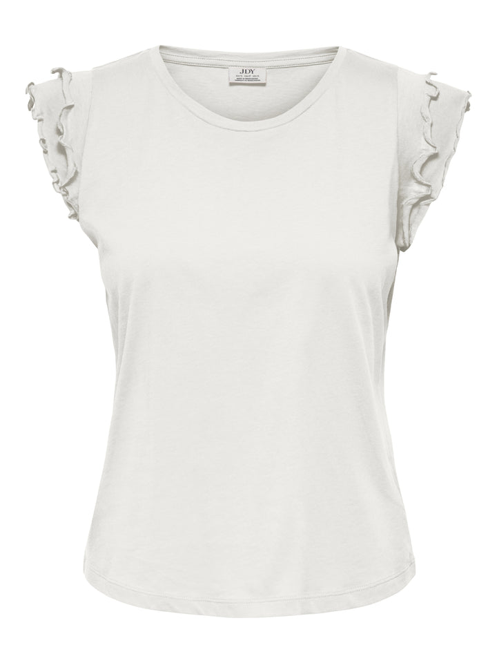 JDYREX S/L FRILL TOP JRS DIA, Cloud Dancer 177922 Bild 1