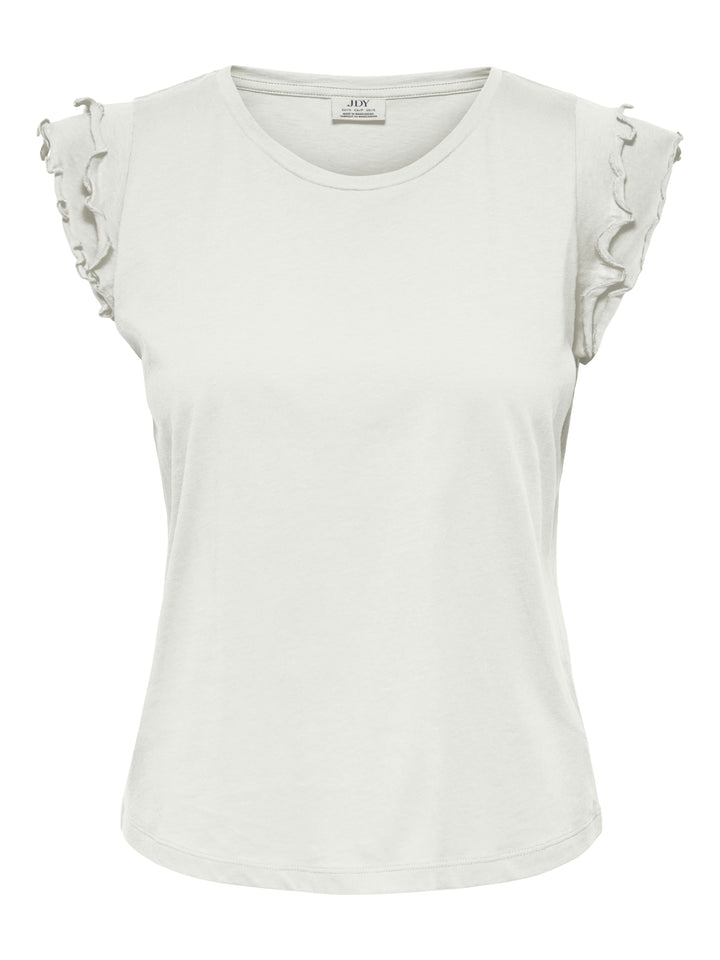 JDYREX S/L FRILL TOP JRS DIA, Cloud Dancer 177922 Bild 1