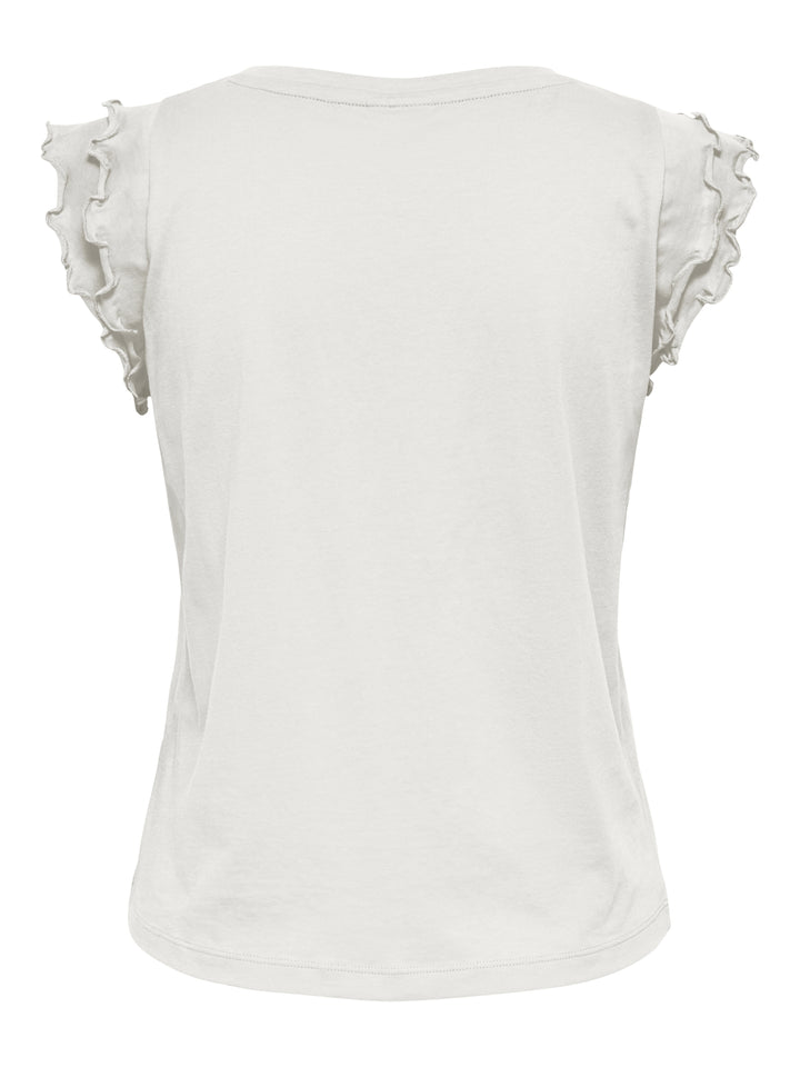 JDYREX S/L FRILL TOP JRS DIA, Cloud Dancer 177922 Bild 2