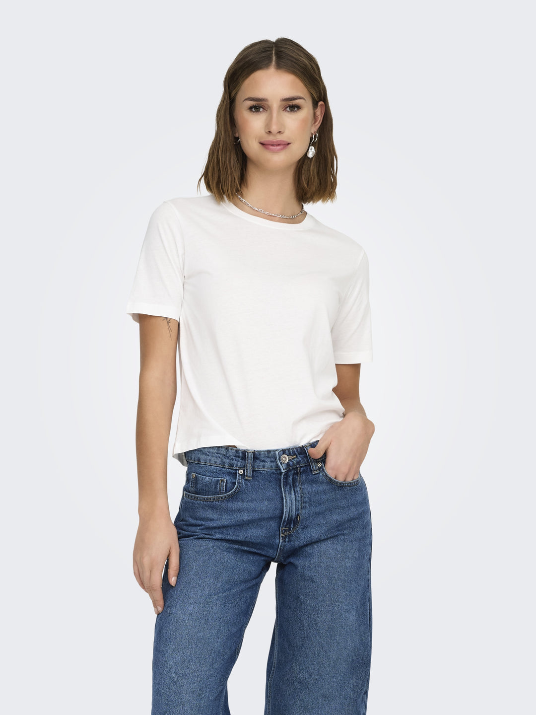 JDYREX S/S TOP JRS NOOS, Cloud Dancer 177922 Bild 3