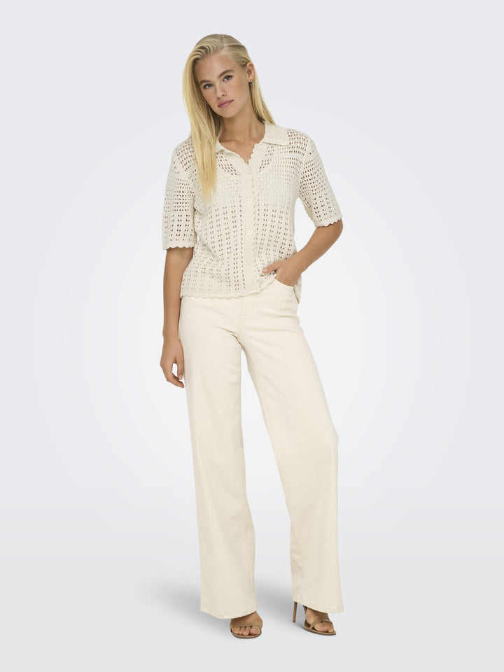 JDYROBIN 2/4 COLLAR CARDIGAN KNT NO, Birch 180083 Bild 3