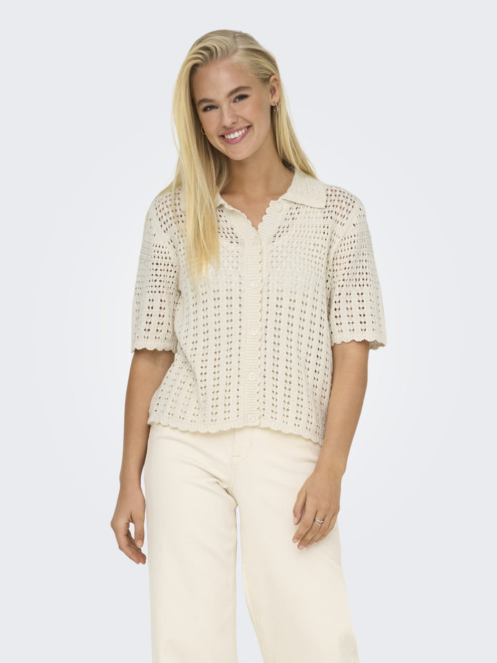 JDYROBIN 2/4 COLLAR CARDIGAN KNT NO, Birch 180083 Bild 6
