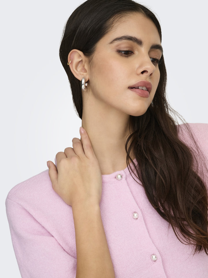 JDYRUE LIFE 2/4 PEARL CARDIGAN KNT, Fragrant Lilac/MELANGE W. WHITE PEA 240595002 Bild 3