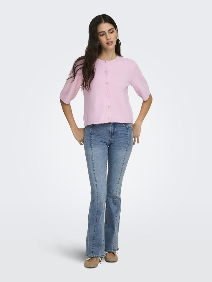 JDYRUE LIFE 2/4 PEARL CARDIGAN KNT, Fragrant Lilac/MELANGE W. WHITE PEA 240595002 Bild 7