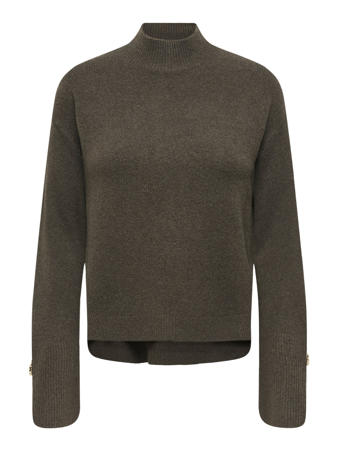 JDYSABRINA L/S HN DETAIL PULLOV KNT, Black Olive/MELANGE 194818001 Bild 1