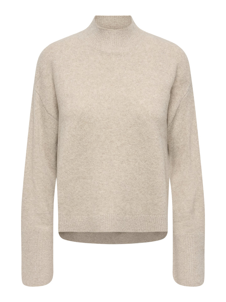 JDYSABRINA L/S HN DETAIL PULLOV KNT, Natural Melange 308507 Bild 1