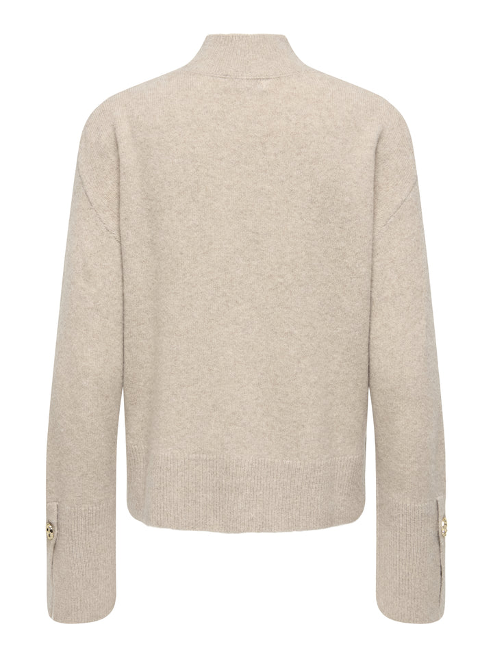 JDYSABRINA L/S HN DETAIL PULLOV KNT, Natural Melange 308507 Bild 2