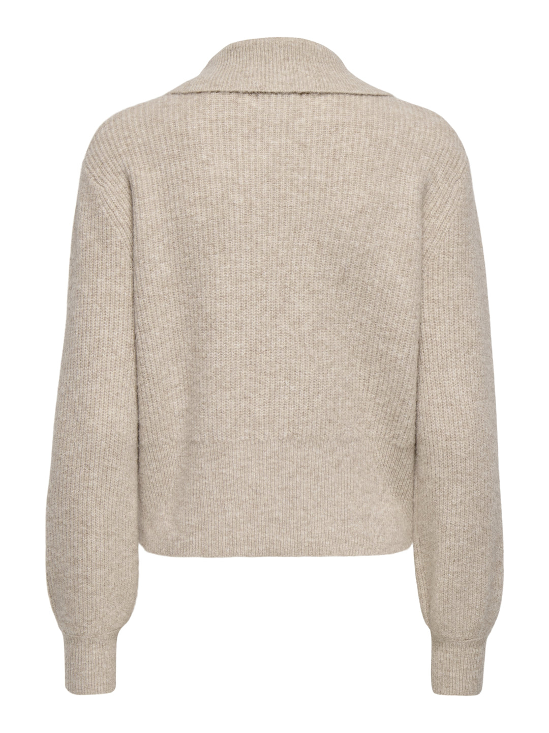JDYSALLY L/S 2WAY ZIP CARDIGAN KNT, Oatmeal/MELANGE 177935001 Bild 2
