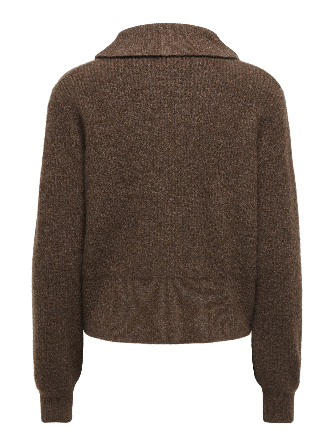 JDYSALLY L/S 2WAY ZIP CARDIGAN KNT, Bison/Melange 272255002 Bild 2