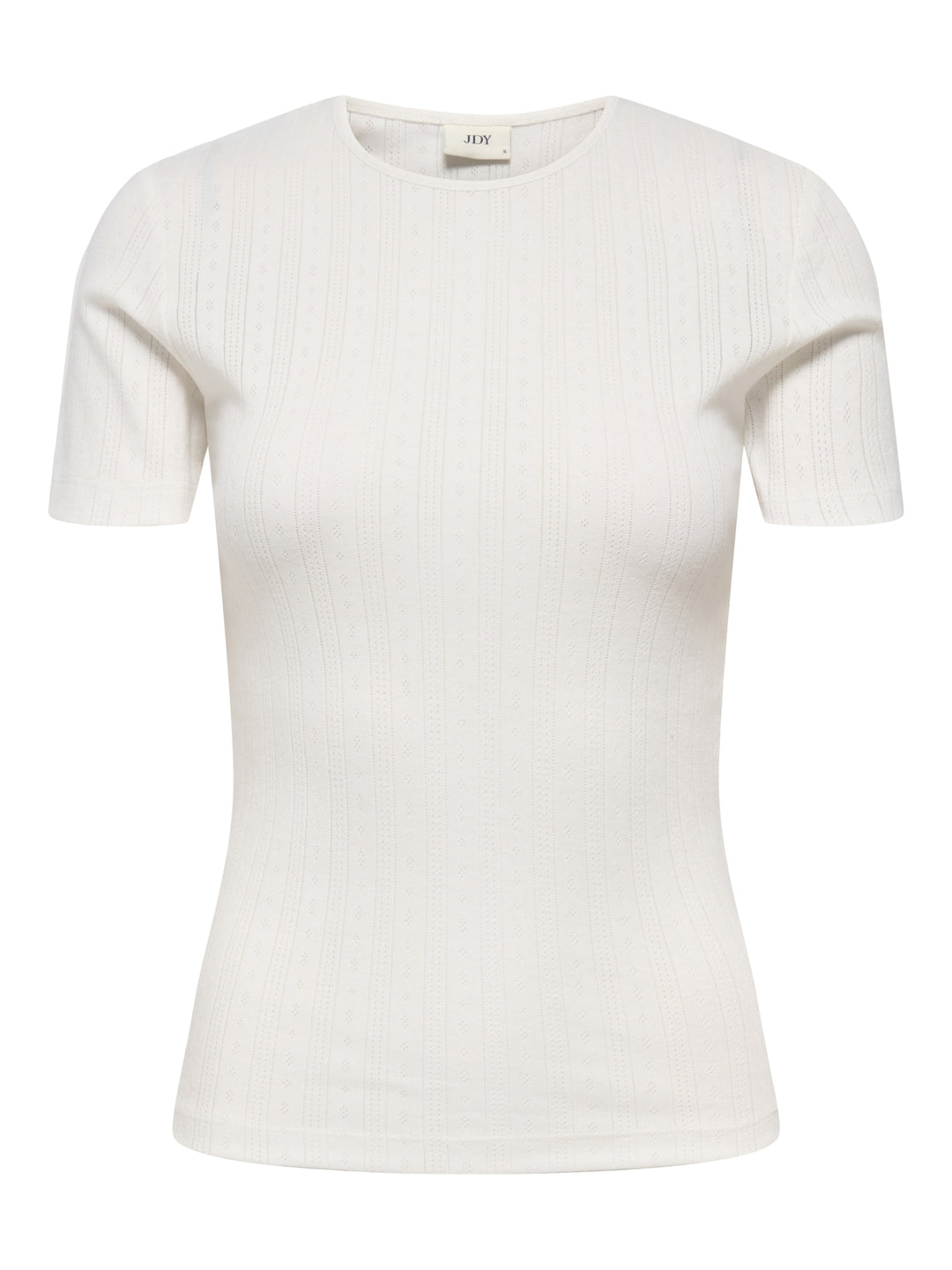 JDYSALSA MIA LIFE S/S O NECK TOP JR, Cloud Dancer 177922 Bild 1