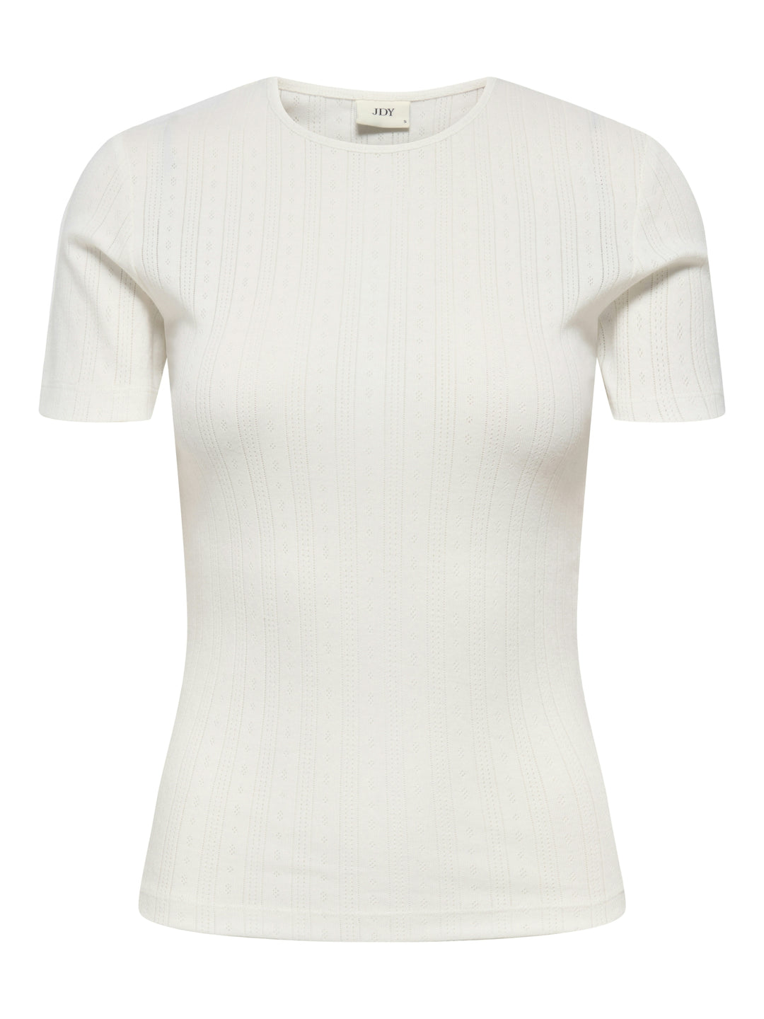 JDYSALSA MIA LIFE S/S O NECK TOP JR, Cloud Dancer 177922 Bild 1