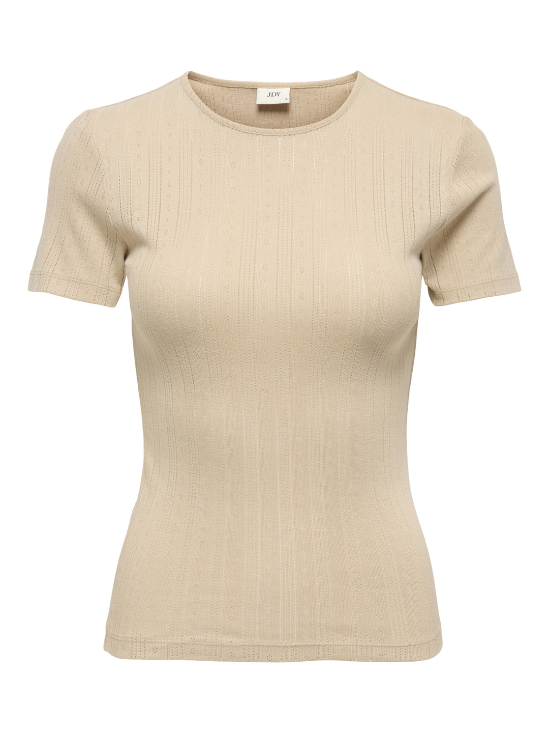 JDYSALSA MIA LIFE S/S O NECK TOP JR, Humus 183019 Bild 1