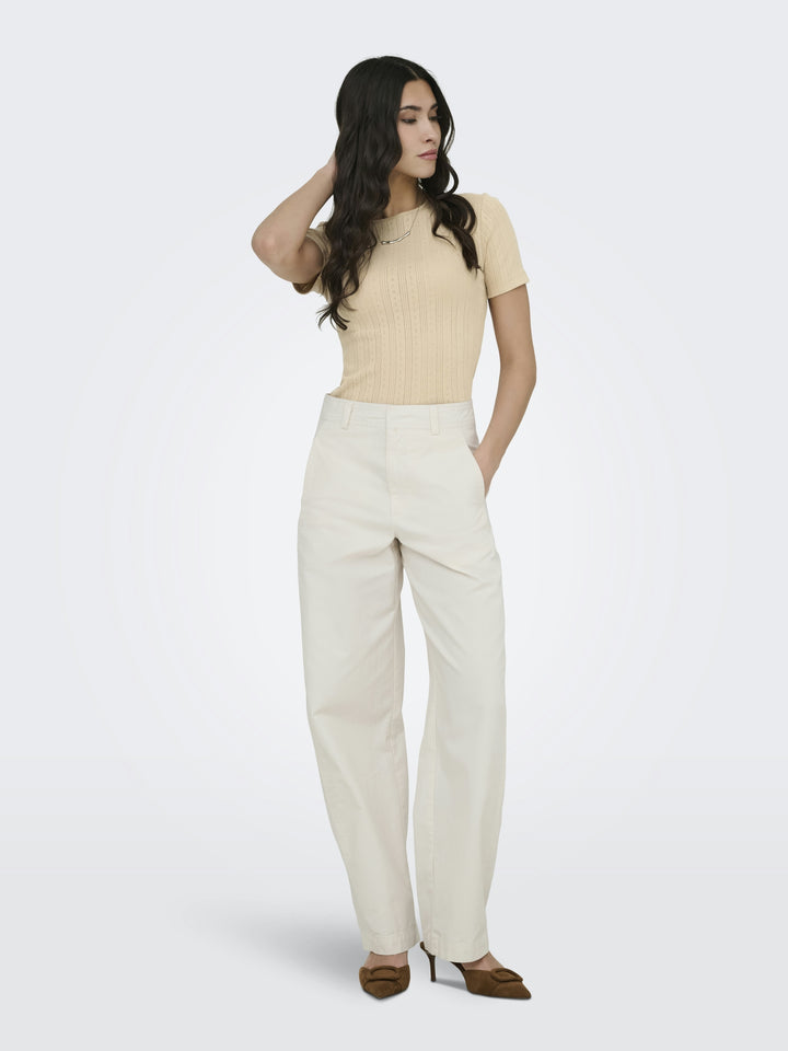 JDYSALSA MIA LIFE S/S O NECK TOP JR, Humus 183019 Bild 3