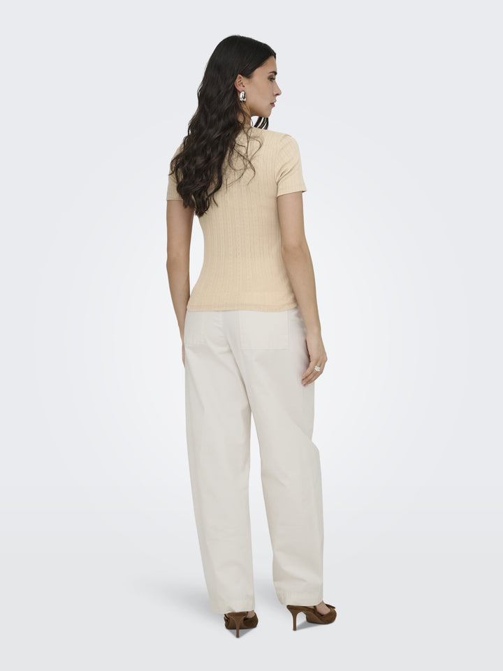 JDYSALSA MIA LIFE S/S O NECK TOP JR, Humus 183019 Bild 5