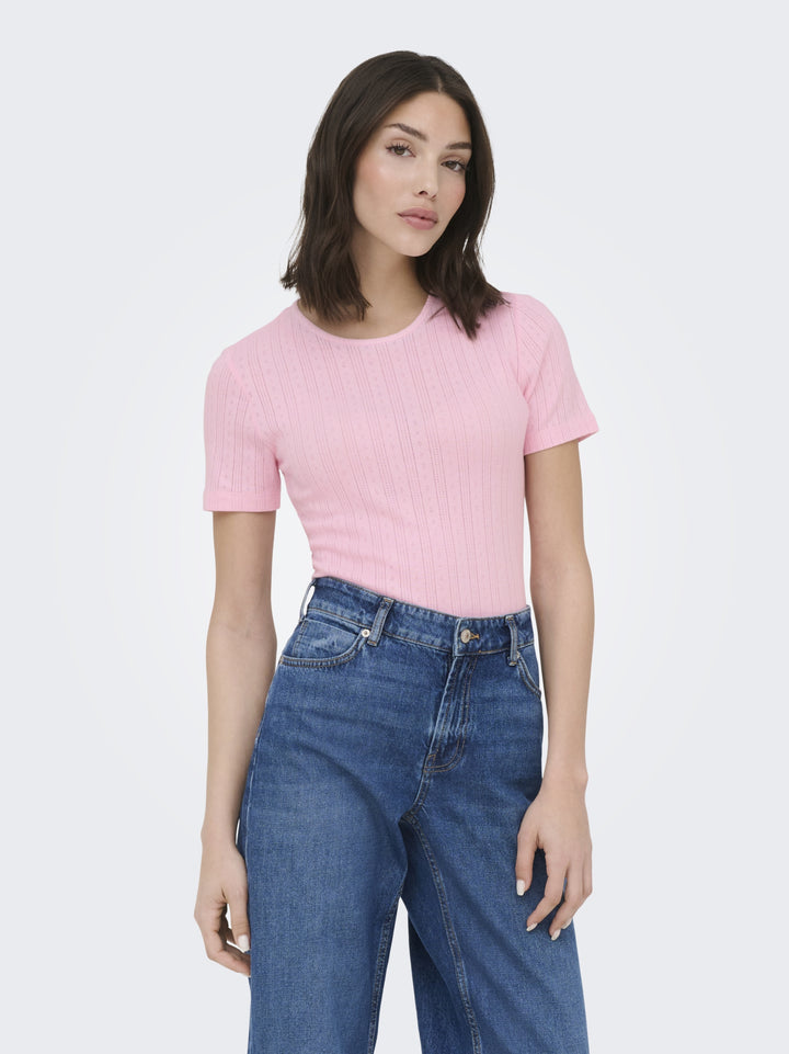 JDYSALSA MIA LIFE S/S O NECK TOP JR, Fairy Tale 273435 Bild 4