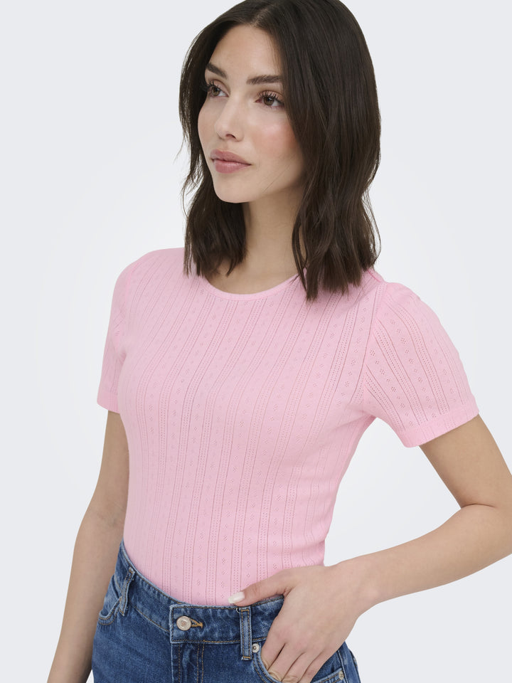 JDYSALSA MIA LIFE S/S O NECK TOP JR, Fairy Tale 273435 Bild 6