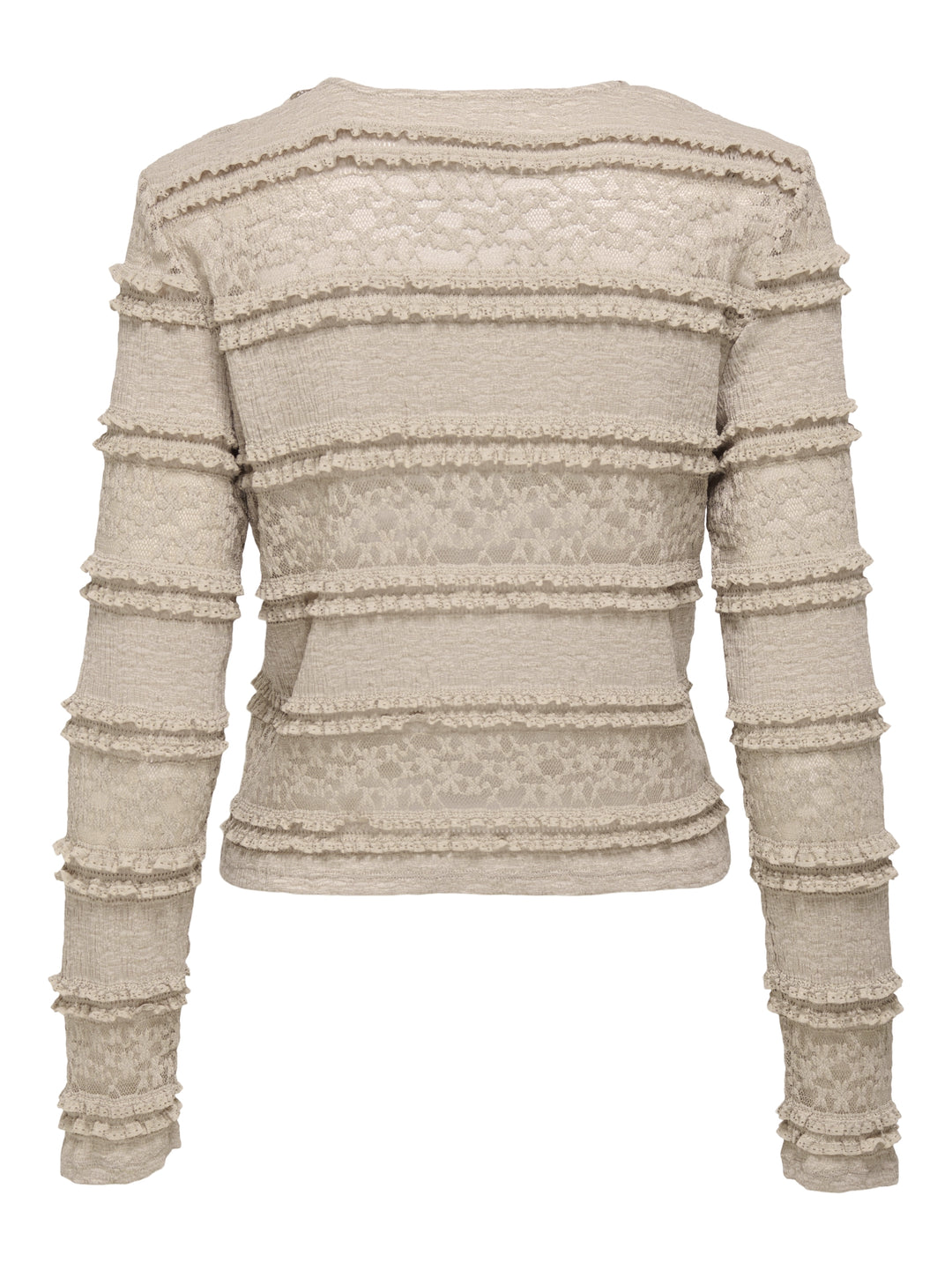 JDYSARAH L/S LACE TOP JRS NOOS, Humus 183019 Bild 2