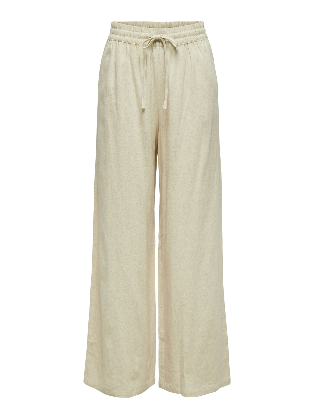 JDYSAY HW LINEN WIDE PANT WVN NOOS, Oatmeal/MELANGE 177935001 Bild 1