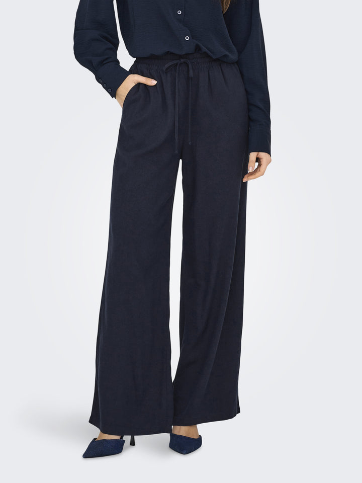 JDYSAY HW LINEN WIDE PANT WVN NOOS, Sky Captain 206410 Bild 3