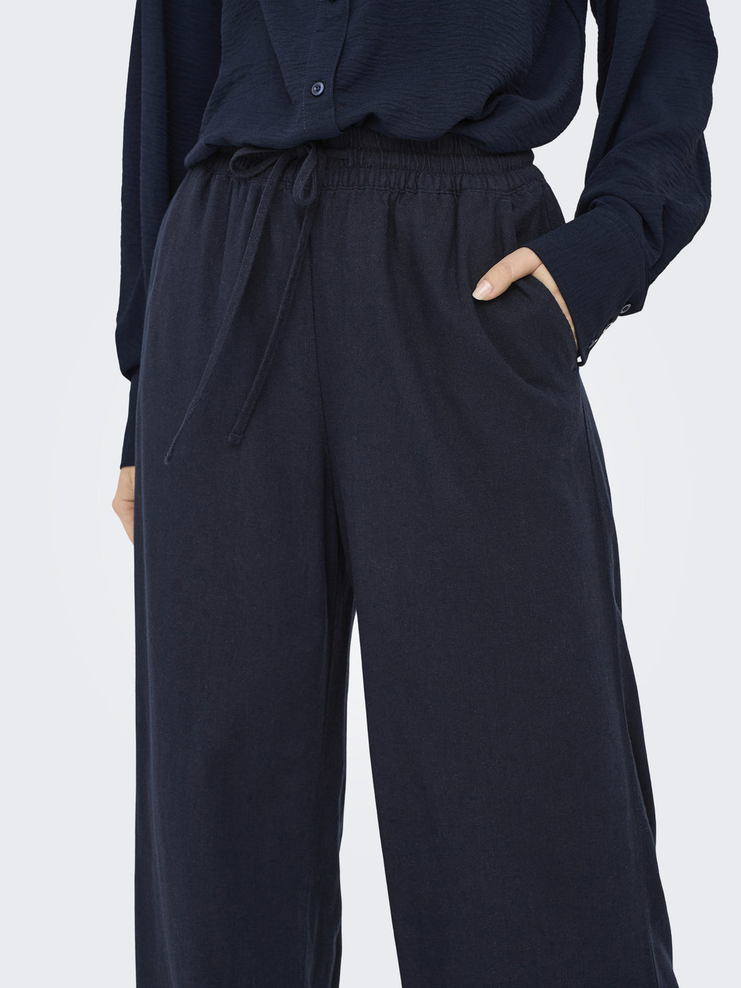 JDYSAY HW LINEN WIDE PANT WVN NOOS, Sky Captain 206410 Bild 6