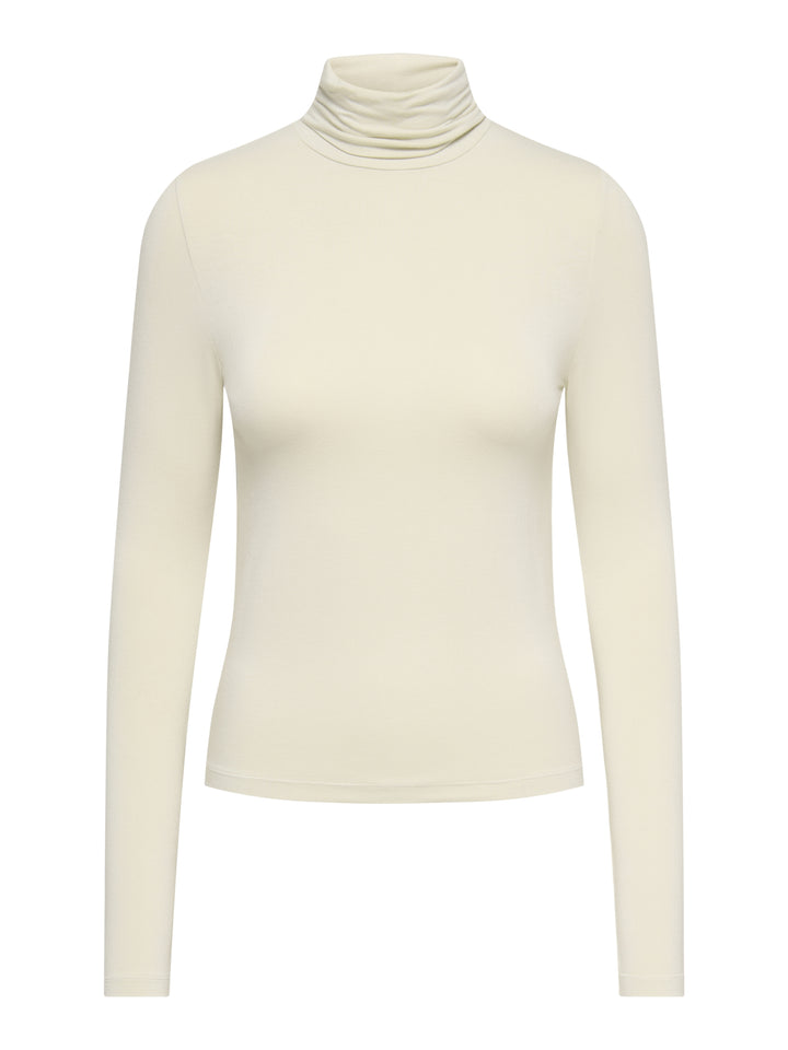 JDYSISSY L/S HIGHNECK TOP JRS DIA, Oatmeal 177935 Bild 1