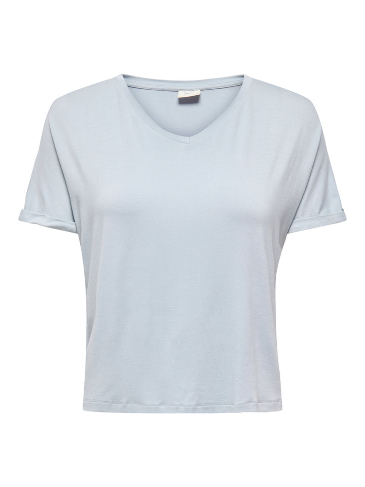 JDYSISSY S/S V-NECK TOP JRS DIA, Cashmere Blue 193179 Bild 1