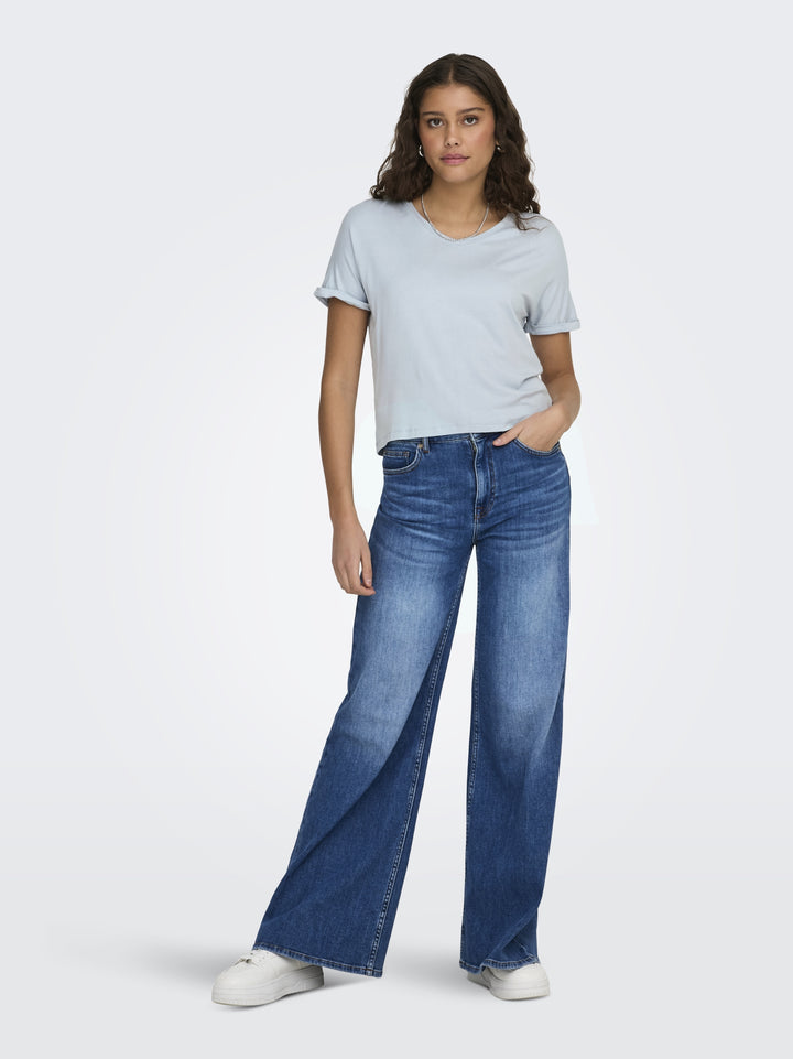 JDYSISSY S/S V-NECK TOP JRS DIA, Cashmere Blue 193179 Bild 7