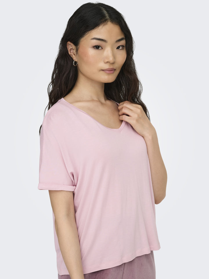 JDYSISSY S/S V-NECK TOP JRS DIA, Fragrant Lilac 240595 Bild 5
