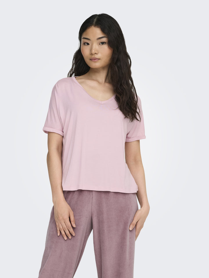 JDYSISSY S/S V-NECK TOP JRS DIA, Fragrant Lilac 240595 Bild 7