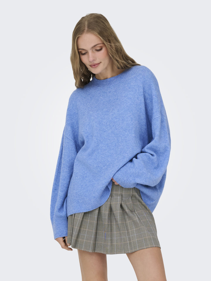 JDYSONJA L/S O-NECK PULLOVER KNT, Provence/MELANGE 200030001 Bild 4