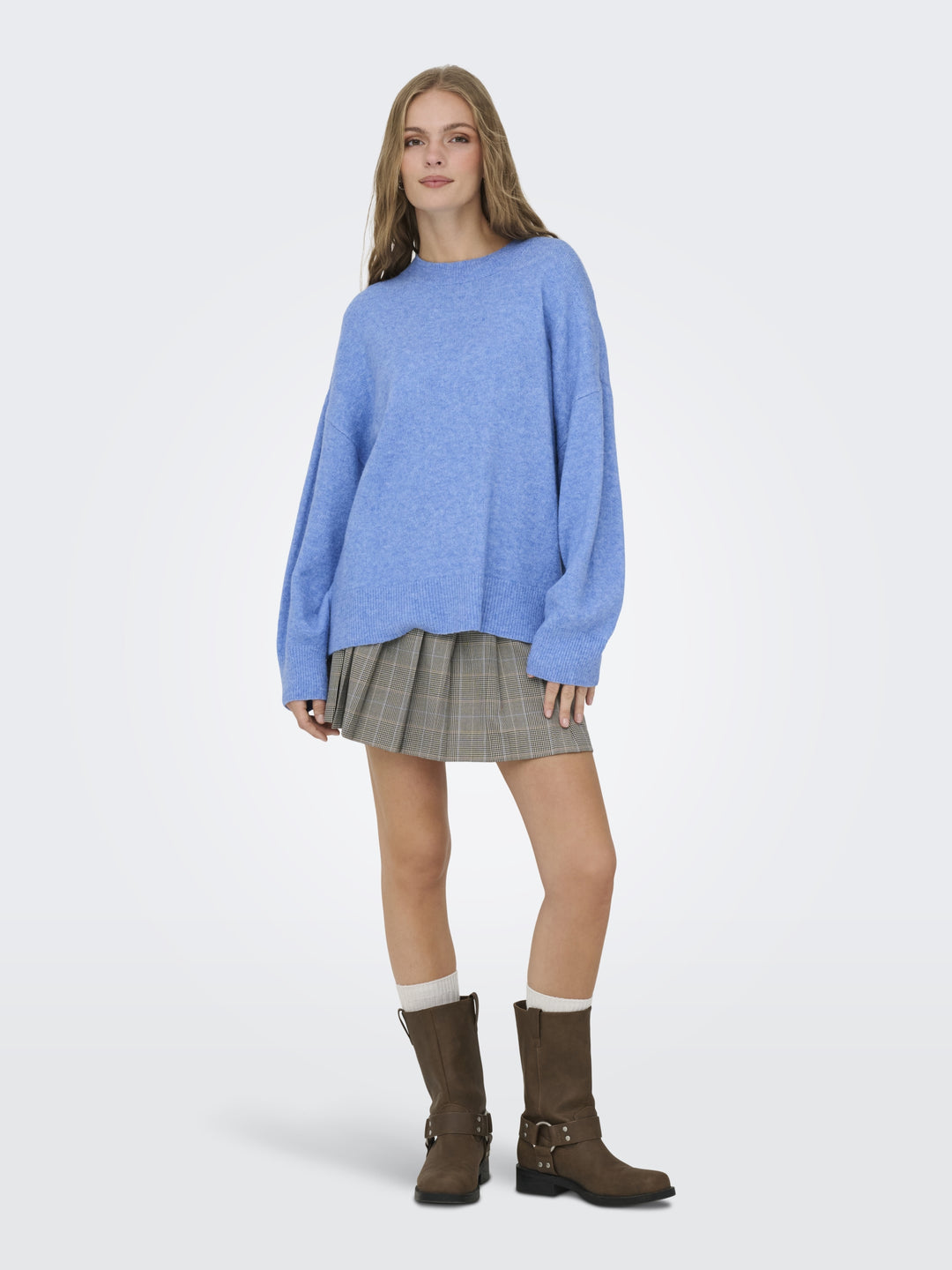JDYSONJA L/S O-NECK PULLOVER KNT, Provence/MELANGE 200030001 Bild 5
