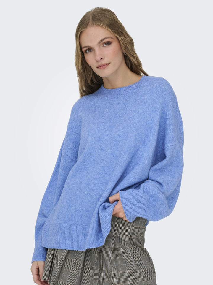 JDYSONJA L/S O-NECK PULLOVER KNT, Provence/MELANGE 200030001 Bild 6