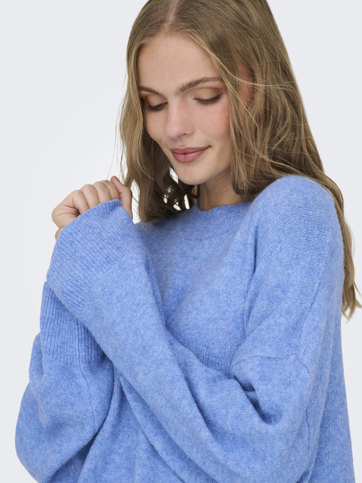 JDYSONJA L/S O-NECK PULLOVER KNT, Provence/MELANGE 200030001 Bild 7