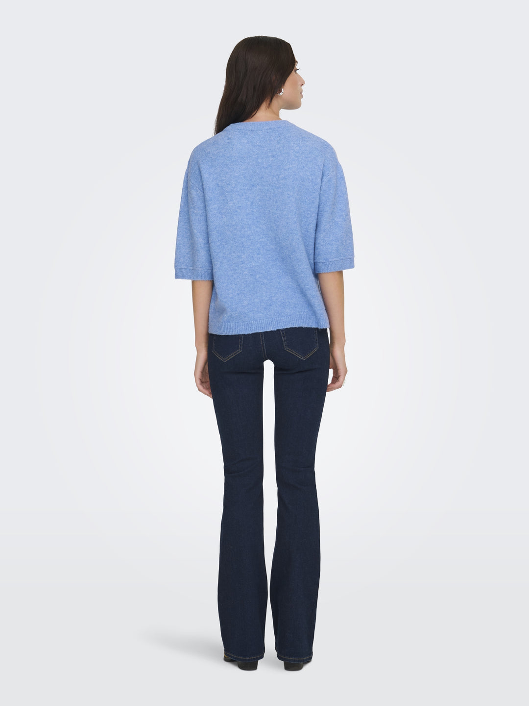 JDYSONJA S/S O-NECK PULLOVER KNT, Provence/MELANGE 200030001 Bild 3