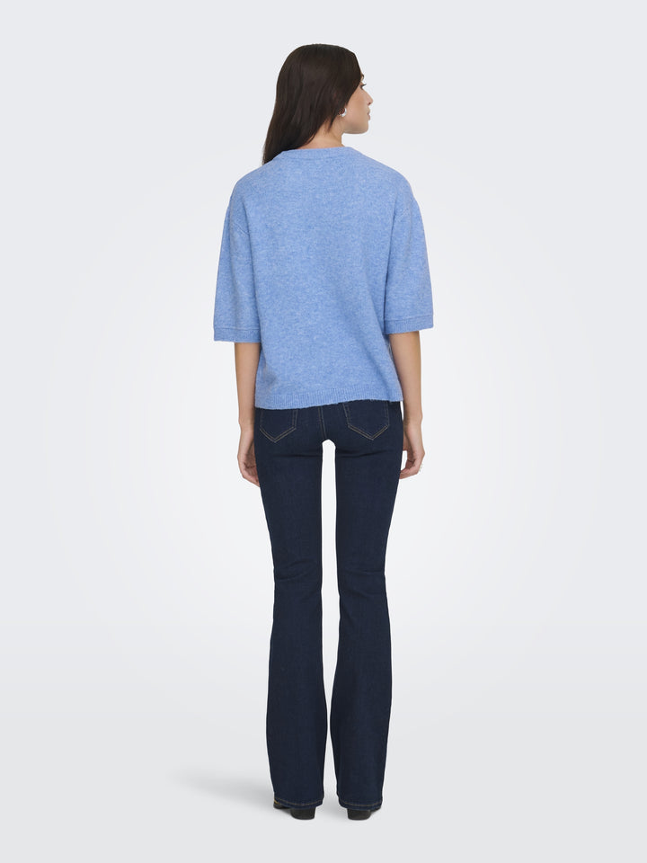 JDYSONJA S/S O-NECK PULLOVER KNT, Provence/MELANGE 200030001 Bild 3